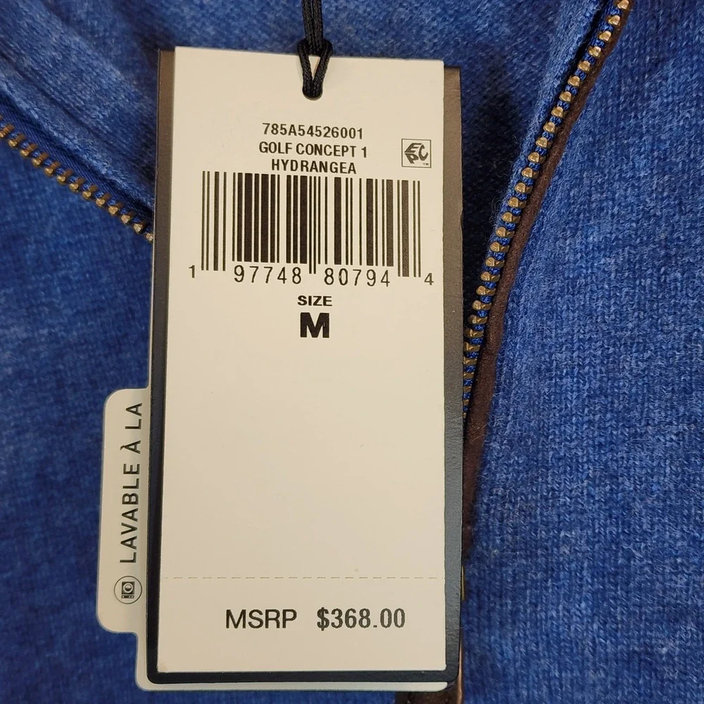 RLX‎ Ralph Lauren Men Cashmere Quarter Zip Golf Quiet Luxury Sweater M NWT